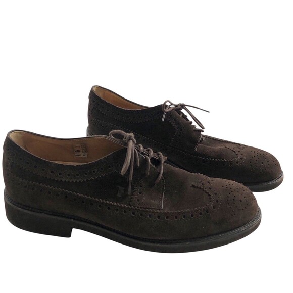 TOD’S Lace-ups in Suede Oxford Dress Shoes Classic Brown Mens I0 $795